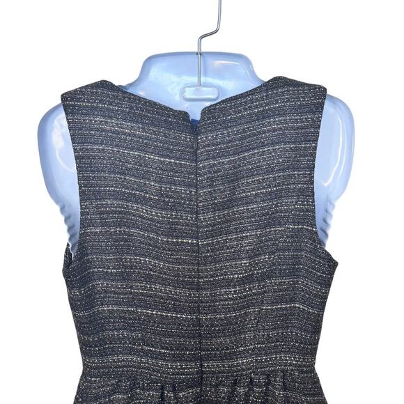 New Moulinette Soeurs Anthropologie Glissade Dress Grey Gris Shimmer Tweed Sz 2 - Picture 12 of 16